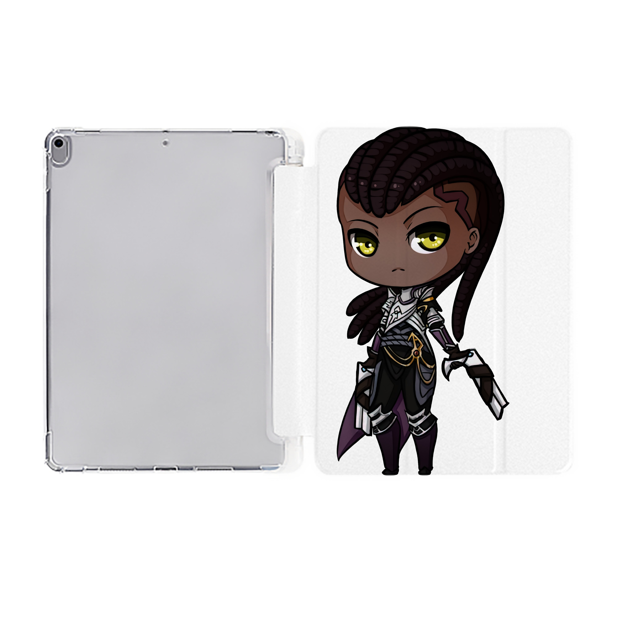 （画像用） リーグ・オブ・レジェンド League of Legends LOL IPad ケース ペン収納付き 三つ折りスタンド PUレザー×シリコン 対応機種9.5/10.5/10.9インチ